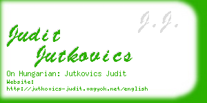 judit jutkovics business card